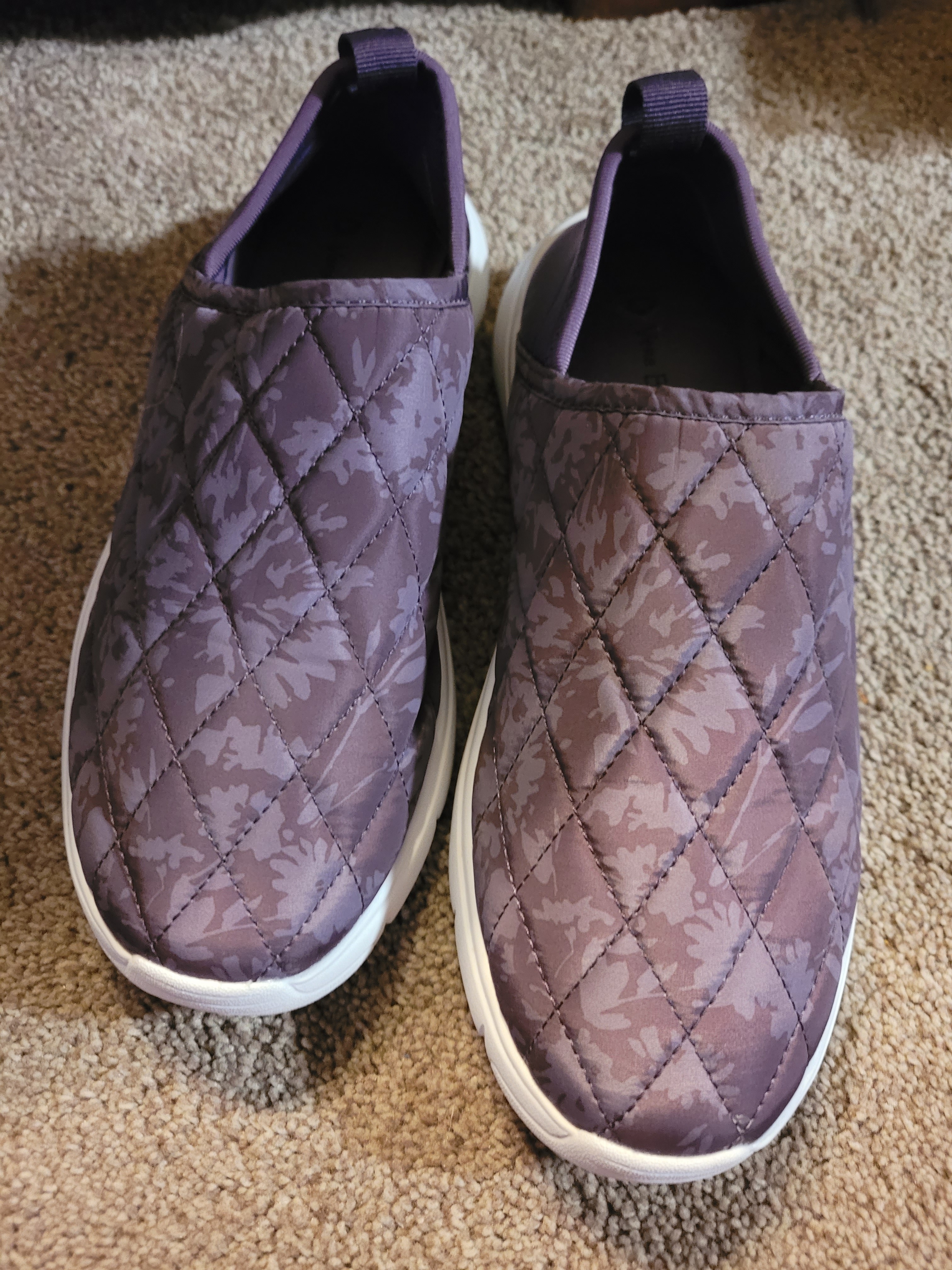 Vera Bradley Quilted Slip-On Sneakers In Purple